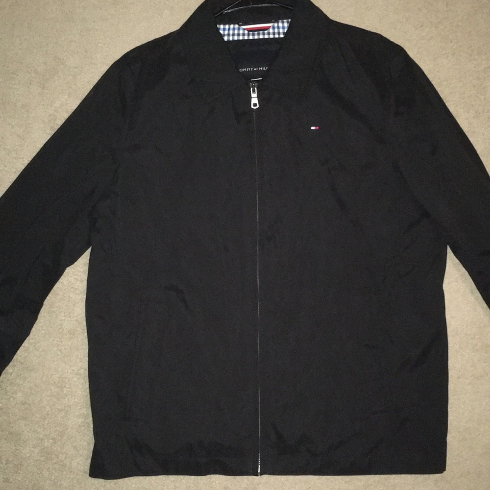 Tommy Hilfiger MicroTwill Black Jacket - Medium